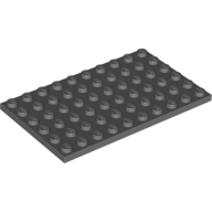 Lego destička 6x10, tmavě modro šedá (4211114)